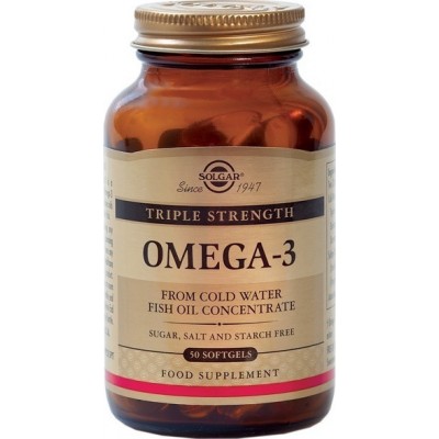 Solgar Double Strength Omega 3 Ιχθυέλαιο 50caps